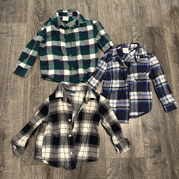jumping beans Other - Jumping Beans/ Old Navy Plaid Flannel Shirt Bundle